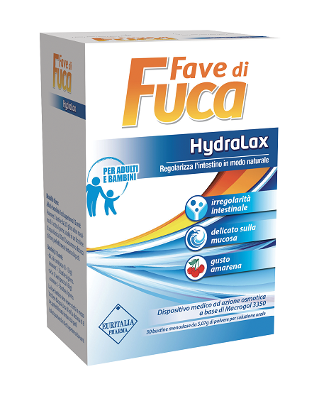 FAVE DI FUCA HYDRALAX 30 BUSTINE MONODOSE DA 5,07 G GUSTO AMARENA - Farmamood