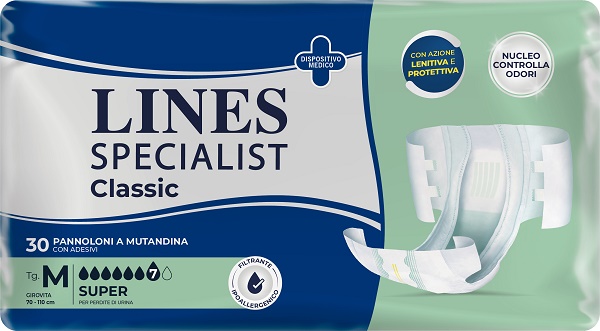 PANNOLONE A MUTANDA LINES SPECIALIST CLASSIC SUPER MM 30 PEZZI - Farmamood