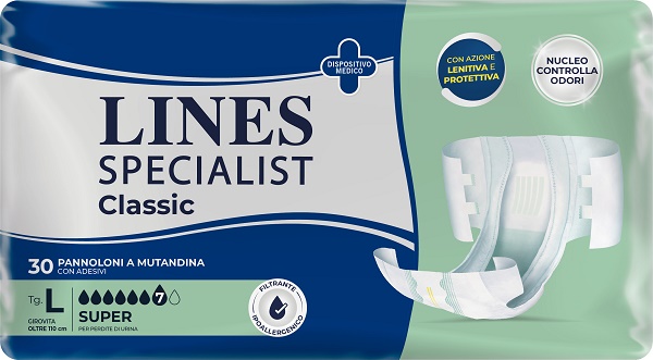 PANNOLONE A MUTANDA LINES SPECIALIST CLASSIC SUPER MG 30 PEZZI - Farmamood