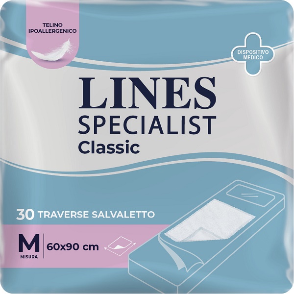 TRAVERSA ASSORBENTE LINES SPECIALIST CLASSIC MISURA 60X90 CM 30 PEZZI - Farmamood