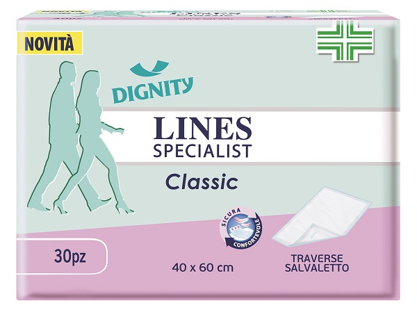 TRAVERSA PER INCONTINENZA LINES SPECIALIST CLASSIC 40X60 CM 30 PEZZI - Farmamood