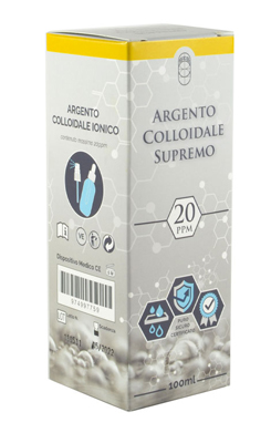 ARGENTO COLLOIDALE SUPREMO 20PPM 100 ML SPRAY + CONTAGOCCE - Farmamood