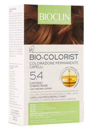 BIOCLIN BIO COLORIST 5,4 CASTANO CHIARO RAME - Farmamood