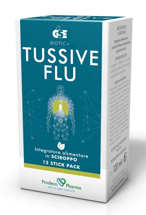GSE TUSSIVE FLU 12 STICKPACK - Farmamood