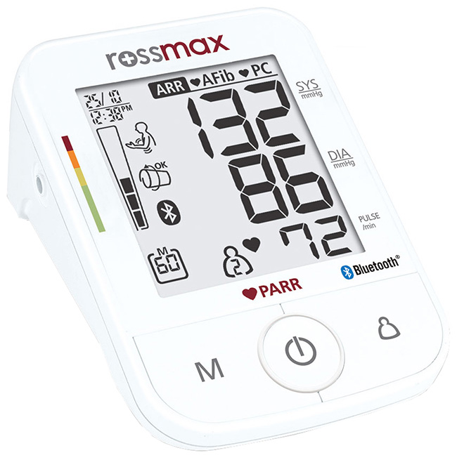 MISURATORE DI PRESSIONE ROSSMAX PARR X5 BLUETOOTH - Farmamood