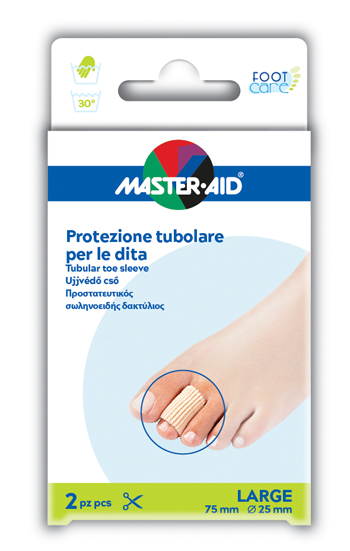 TUBO IN GEL MASTER-AID ELASTICIZZATO L 7,5 CM 2 PEZZI - Farmamood