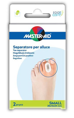 SEPARATORE DITA IN GEL MASTER-AID PER ALLUCE S 2 PEZZI - Farmamood