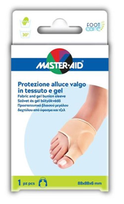 PROTEZIONE MASTER-AID IN GEL E TESSUTO PER ALLUCE VALGO 1 PEZZO - Farmamood