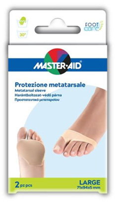 PROTEZIONE MASTER-AID PER METATARSO IN TESSUTO ELASTICO E GEL L 1 PAIO - Farmamood