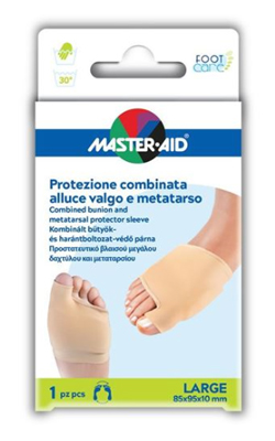PROTEZIONE MASTER-AID PER ALLUCE VALGO E METATARSO L 1 PEZZO - Farmamood