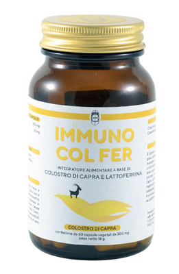IMMUNO COL FER COLOSTRO DI CAPRA 60 CAPSULE VEGETALI - Farmamood