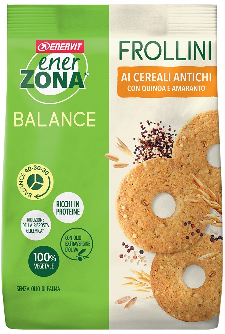 ENERZONA FROLLINI VEG CEREALI ANTICHI 250 G - Farmamood