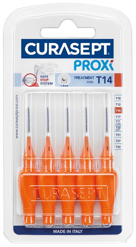 CURASEPT PROXI T14 ARANCIO/ORANGE 5 PEZZI - Farmamood
