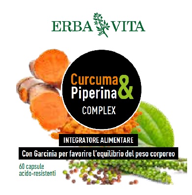 CURCUMA&PIPERINA COMPLEX 60 CAPSULE - Farmamood