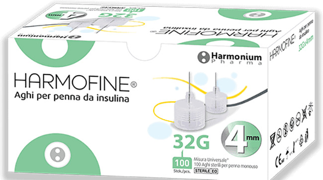 AGO HARMOFINE PENNA DA INSULINA GAUGE 32 4MM 100 PEZZI - Farmamood