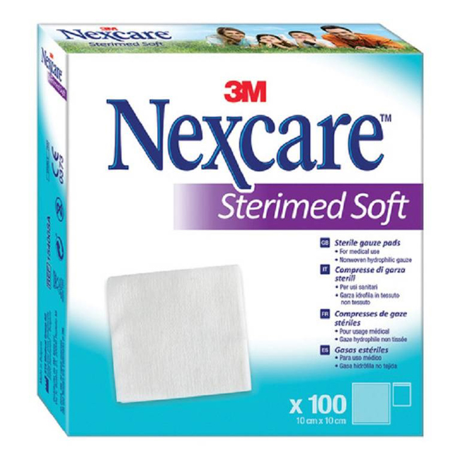GARZA COMPRESSA STERIMED SOFT IN TESSUTO NON TESSUTO STERILE 10X10CM 100 PEZZI MULTILINGUAL - Farmamood