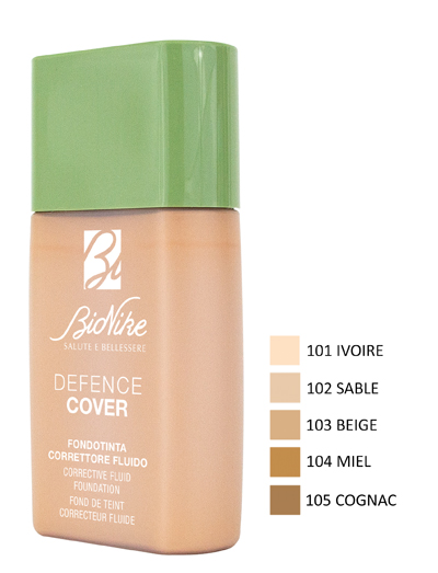 DEFENCE COVER FONDOTINTA CORRETTORE FLUIDO 104 40 ML - Farmamood