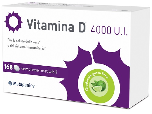 VITAMINA D 4000UI 168 COMPRESSE MASTICABILI - Farmamood
