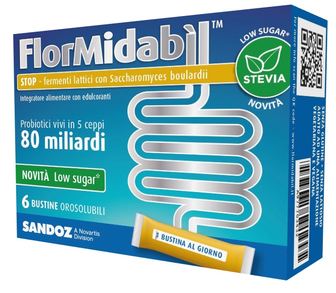 FLORMIDABIL STOP 6 BUSTINE CON STEVIA - Farmamood