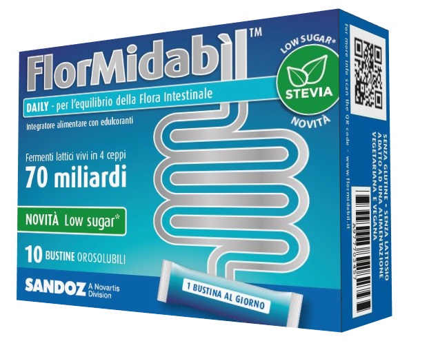FLORMIDABIL DAILY 10 BUSTINE CON STEVIA - Farmamood