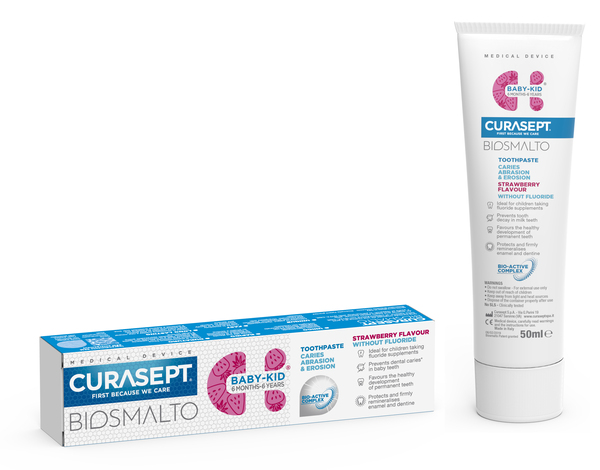 CURASEPT BIOSMALTO BABY KID SENZA FLUORO 50 ML - Farmamood