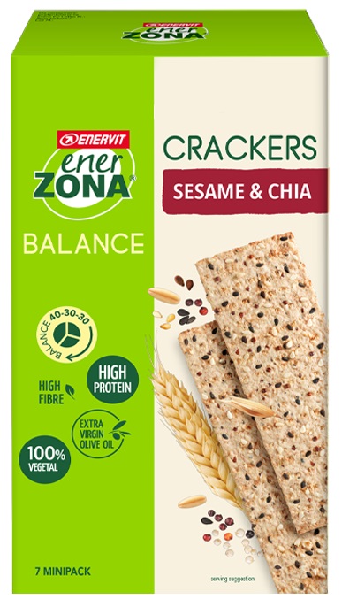 ENERZONA CRACKERS SESAME & CHIA 25 G - Farmamood
