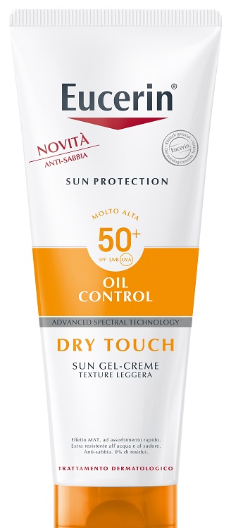 EUCERIN SUN PROTECTION OIL CONTROL DRY TOUCH SPF 50+ SUN GEL CREME 200 ML - Farmamood