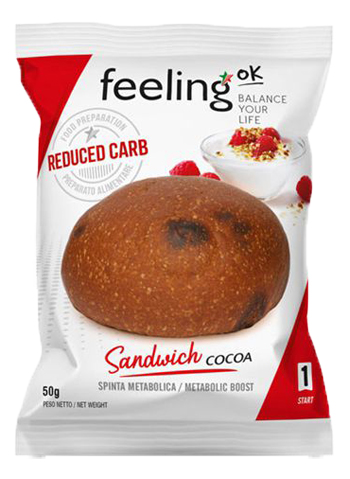FEELING OK SANDWICH COCOA START 50 G - Farmamood