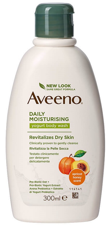 AVEENO BAGNO DOCCIA YOGURT ALBICOCCA & MIELE 300 ML - Farmamood