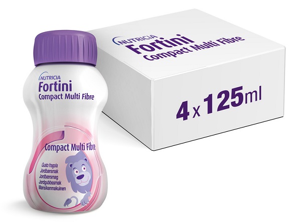 FORTINI COMPACT MULTI FIBRE FRAGOLA 4 PEZZI 125 G - Farmamood