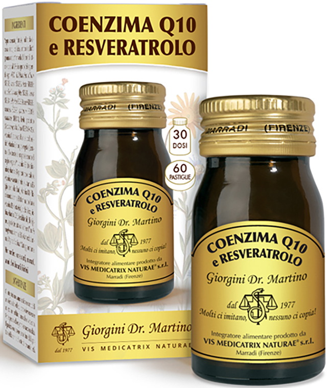 COENZIMA Q10 E RESVERATROLO 60 PASTIGLIE - Farmamood
