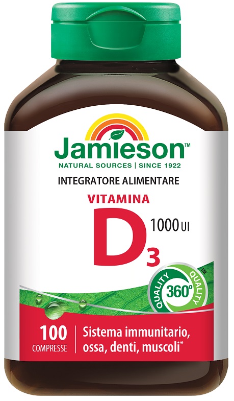 JAMIESON VITAMINA D3 1000 100 COMPRESSE - Farmamood