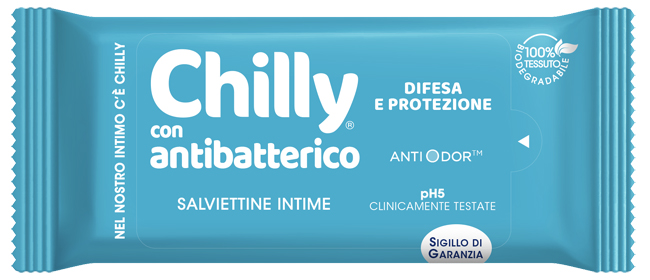 CHILLY SALVIETTE ANTIBATTERICHE 12 PEZZI - Farmamood
