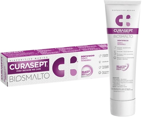 CURASEPT BIOSMALTO DENTIFRICIO DENTI SENSIBILI 75 ML - Farmamood