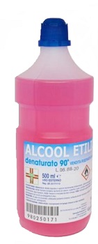ALCOOL ETILICO DENATURATO 500 ML - Farmamood