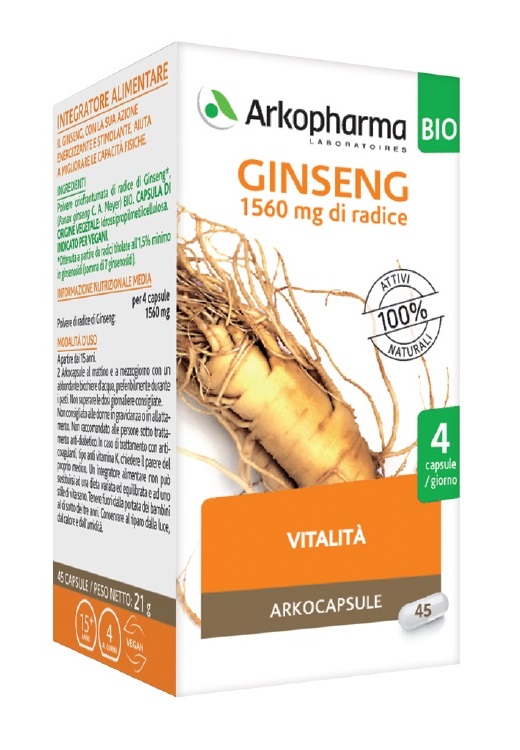 ARKOCPS GINSENG 45 CAPSULE BIO - Farmamood