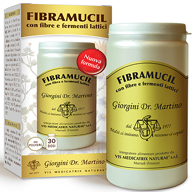 FIBRAMUCIL CON FIBRE E FERMENTI LATTICI POLVERE 120 G - Farmamood