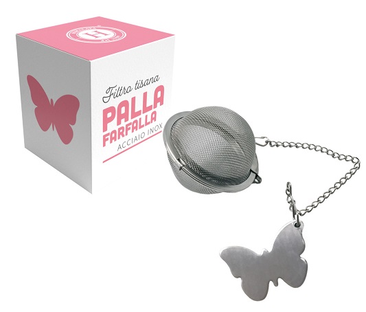 HIMALAYA FILTRO TISANA PALLA FARFALLA IN ACCIAIO INOX - Farmamood