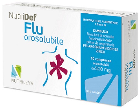 NUTRIDEF FLU OROSOLUBILE 20 COMPRESSE - Farmamood