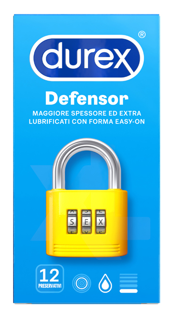 PROFILATTICO DUREX DEFENSOR 12 PEZZI - Farmamood