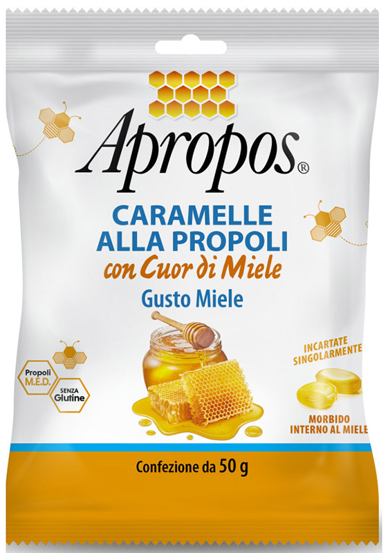 APROPOS CARAMELLE DURE MIELE CUOR DI MIELE 50 G - Farmamood