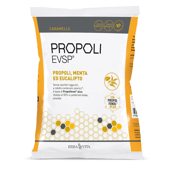 PROPOLI EVSP CARAMELLE PROPOLI MENTA EUCALIPTO 65 G - Farmamood