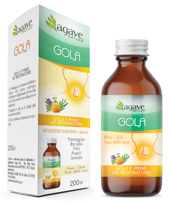 AGAVE NATURA SCIROPPO GOLA 200 ML - Farmamood