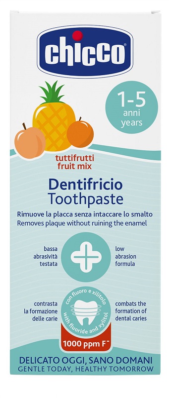 CHICCO DENTIFRICIO TUTTIFRUTTI DA 1 A 5 ANNI CON FLUORO - Farmamood