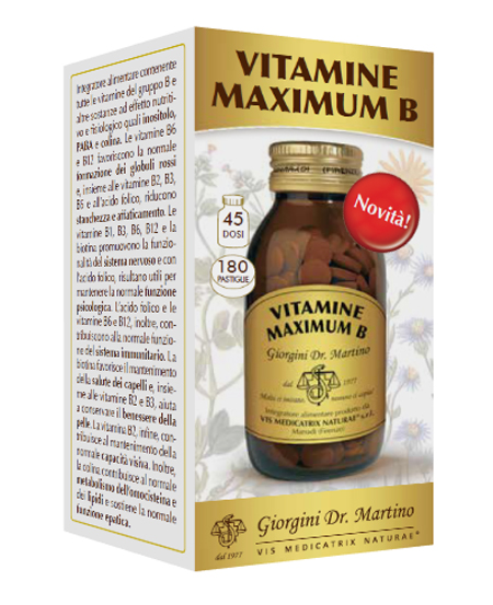 VITAMINE MAXIMUM B 180 PASTIGLIE - Farmamood