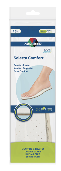 MASTER-AID FOOTCARE SOLETTA COMFORT RITAGLIABILE 2 PEZZI - Farmamood