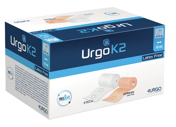BENDAGGIO URGOK2 LATEX FREE KIT BENDAGGIO T2 CAVIGLIA 25-32 2 PEZZI 10 CM - Farmamood