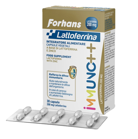 FORHANS LATTOFERRINA IMMUNO++ 200 MG LATTOFERRINA 30 CAPSULE - Farmamood