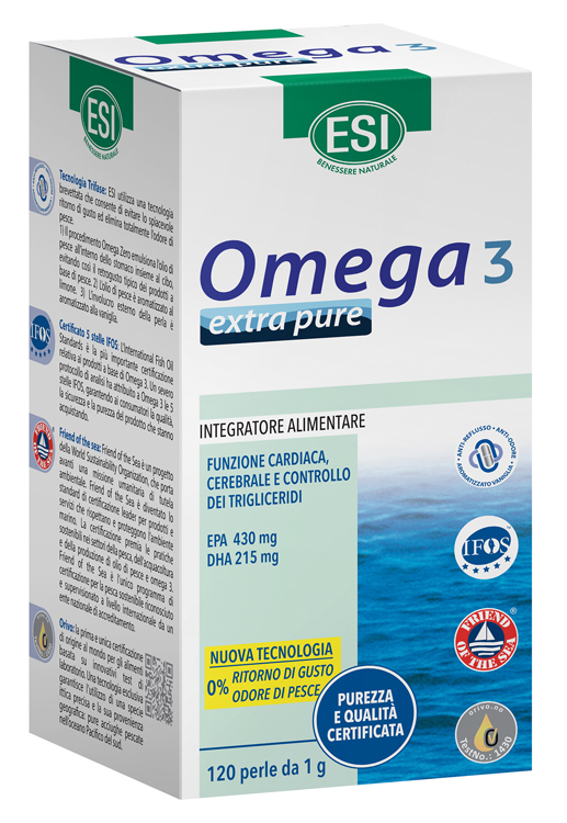 ESI OMEGA 3 EXTRA PURE 120 PERLE - Farmamood
