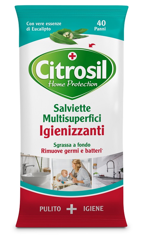 CITROSIL SALVIETTE IGIENIZZANTI EUCALIPTO 40 PEZZI - Farmamood